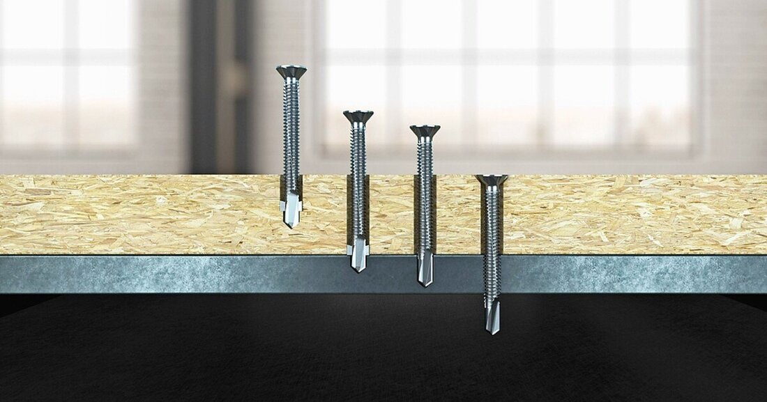 Eine schnelle und haltbare Verbindung von Stahl und Holz.