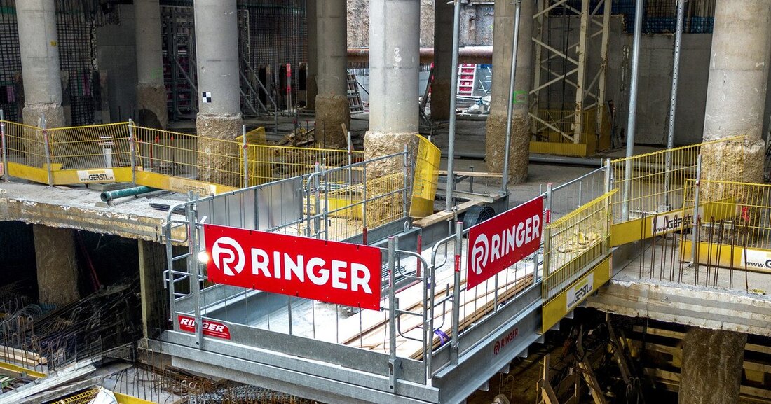 Der Schalungs- und Gerüstsystem-Spezialist Ringer ist maßgeblich am Bau des MedUni Campus in Wien beteiligt.