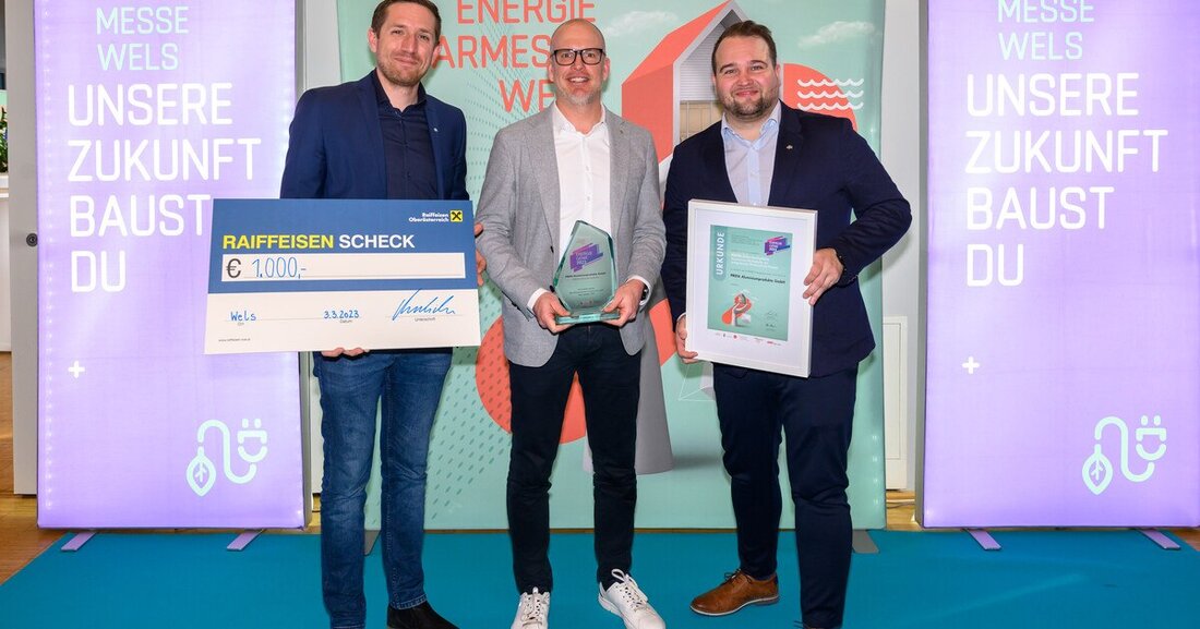 Im Rahmen der Webuild Energiesparmesse 2023 erhielt die neueste Entwicklung von Prefa den Aussteller-Innovationspreis.