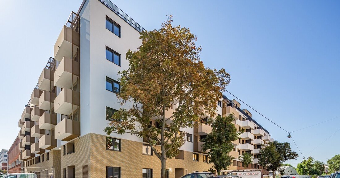 Auf einer Gewerbebrache in Wien entstand die moderne Wohnanlage Brigitte Now. Am Bau wesentlich beteiligt: die Synthesa Gruppe.