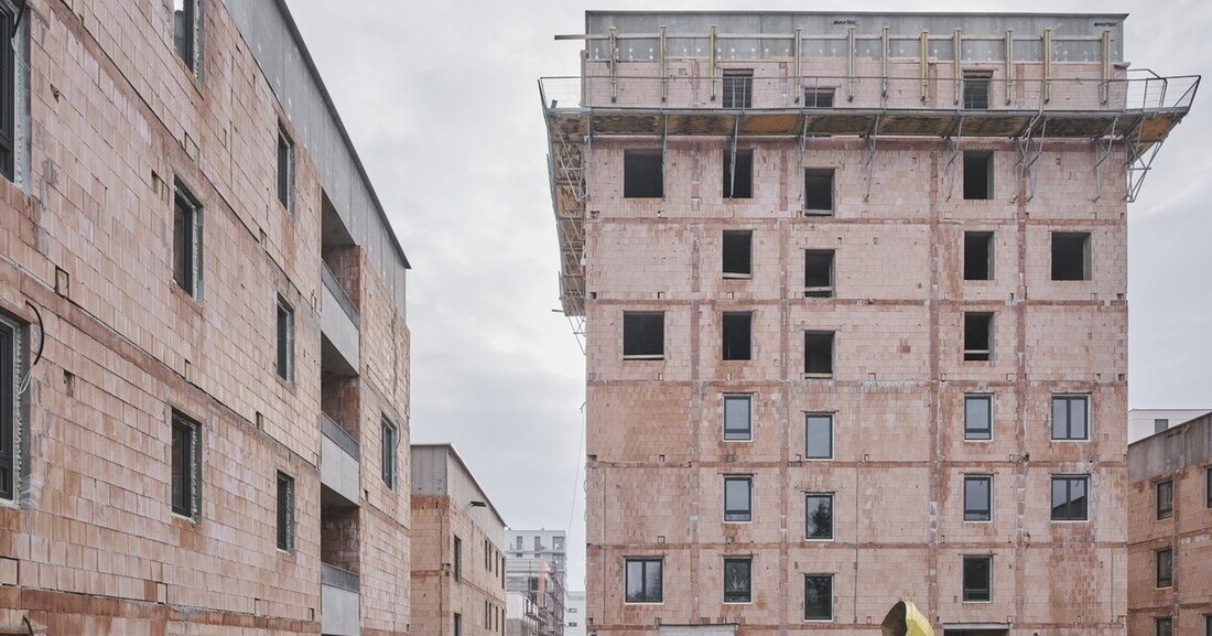 Am Wiener Rosenhügel entsteht das weltweit höchste Gebäude in monolithischer Ziegelbauweise.