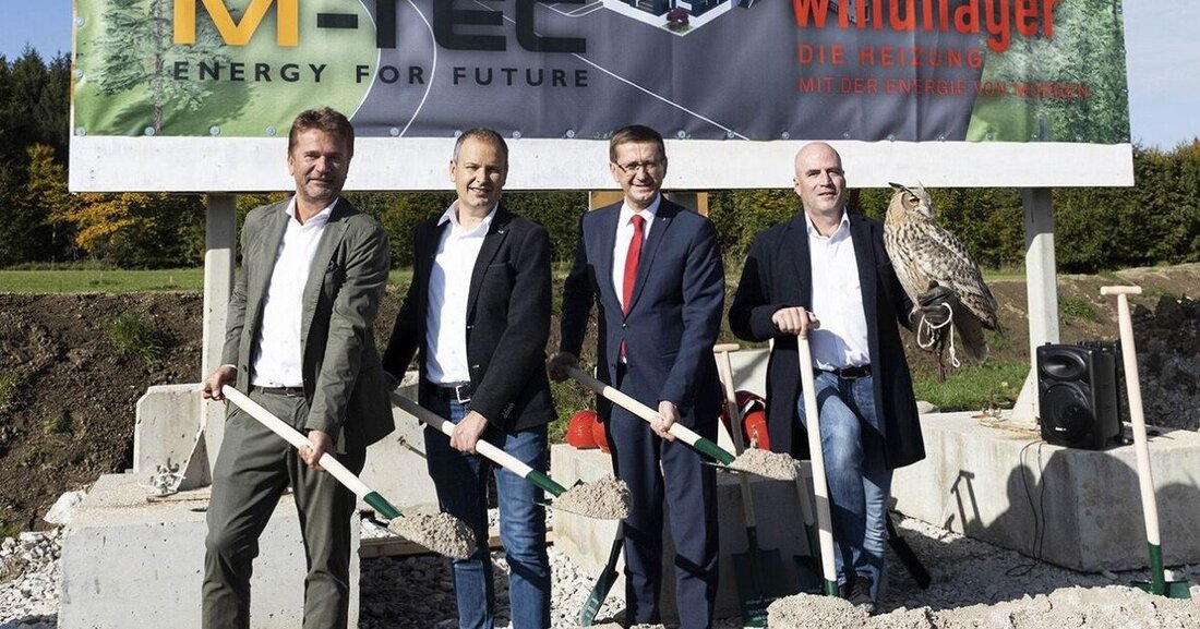 Windhager baut in Pinsdorf bei Gmunden derzeit ein Produktions- und Entwicklungszentrum für nachhaltige Energie.