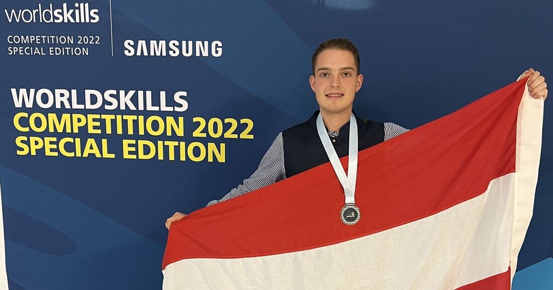 Der Herzogsdorfer Patrick Danninger holt im Rahmen der WorldSkills im "Skill" Kälte- und Klimatechnik Silber.