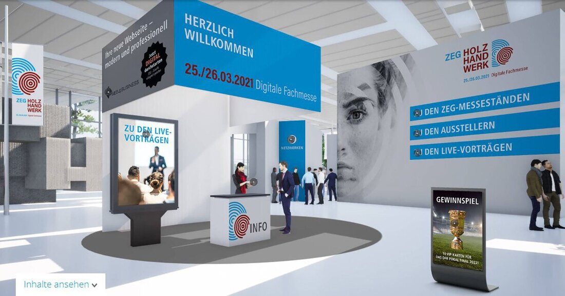 Vom 25.03. bis 26.03.2021 fand die erste digitalen Fachmesse der ZEG (Zentraleinkauf Holz + Kunststoff eG) statt.